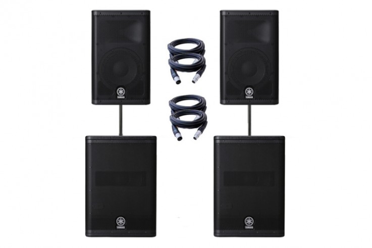 Yamaha dxr15 with subs