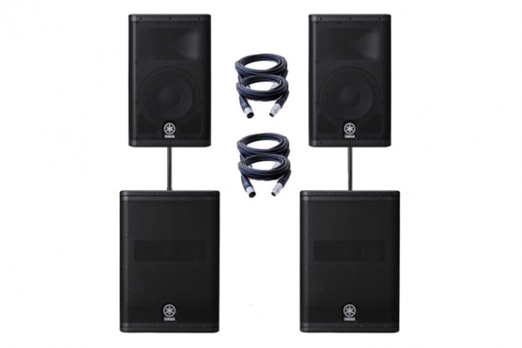 Yamaha dxr15 with subs